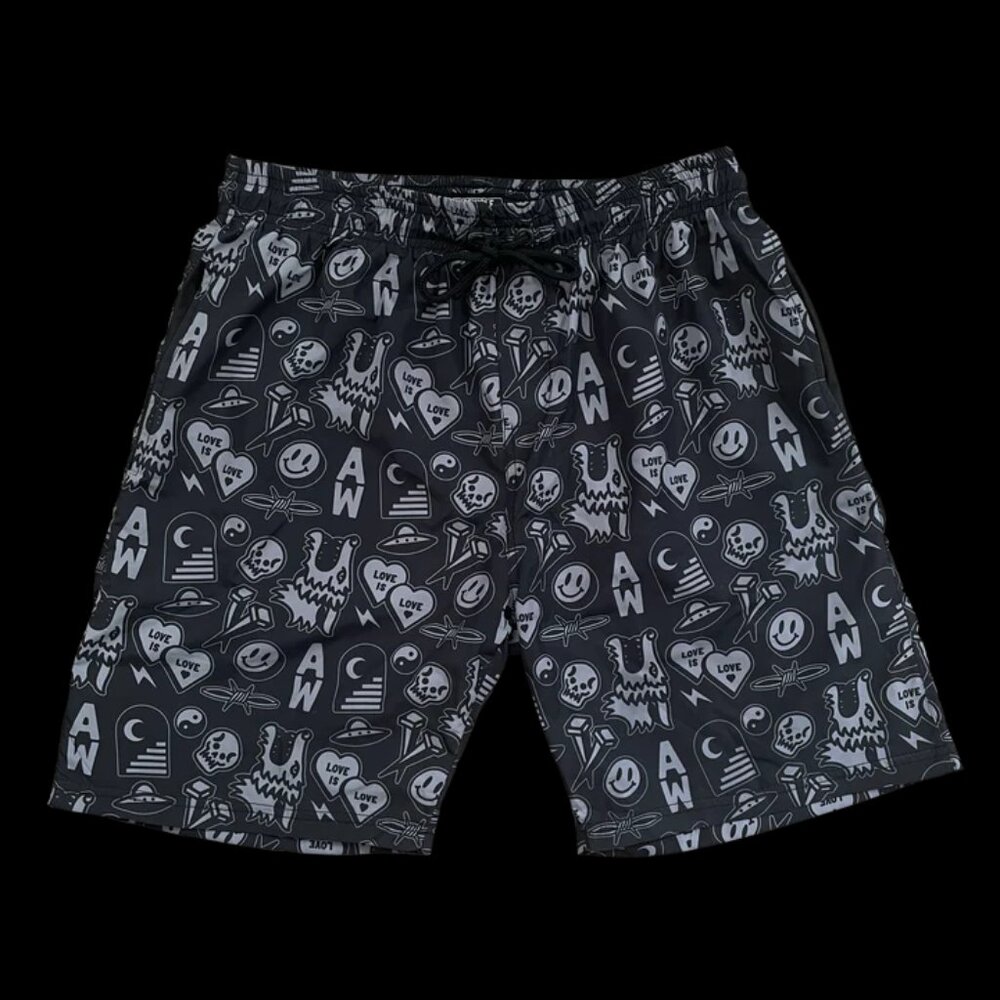 Awarewolf Love Is Love Swim Shorts
